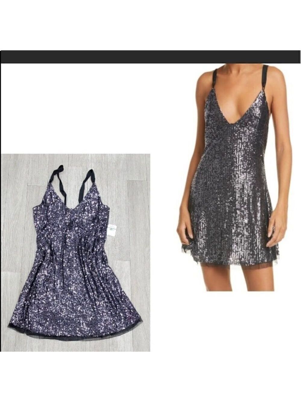 Free  People Gold Rush Mini Dress